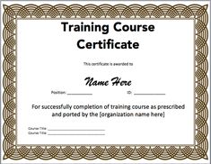 training certificate templates for word on the download button certificate design word format