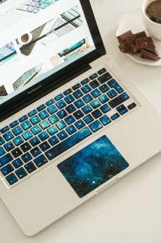 Green Butterfly Artwork Printed Design Keyboard Decals by Smarter Designs for 12 inch MacBook