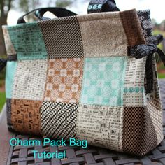 79 Best Patchwork Bags Images In 2018 Dress Patterns Factory Make A Patchwork Charm Square Tote Bag Free Sewing Tutorial