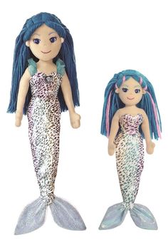 Ruby Aurora World Sea Sparkles Mermaid Plush