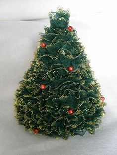 Christmas Tie 100/% Silk Xmas Trees Christmas Tree Holiday Green 402