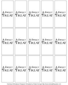 mini candy wrapper template