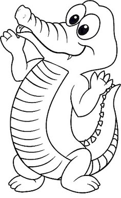 Crocodile Color Page Animal Coloring Pages Plate Sheetprintable Picture By Whitney