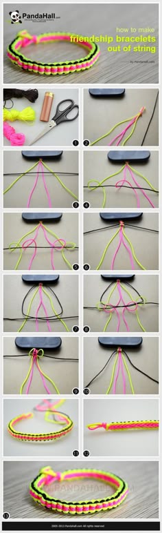 Un efecto interesante el uso de un núcleo horizontal. Las instrucciones detalladas en este sitio. #handmade #jewelry #bracelet #knotting #macrame