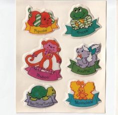 Vintage Strawberry Shortcake Puffy Stickers American Greetings 1982 Sealed NIP