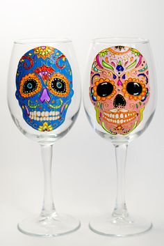 Cinco De Mayo, Mexican Fiesta, Sugar Skull Wine Glass, Sugar Skull ... Cinco De Mayo, Mexican Fiesta, Sugar Skull Wine Glass, Sugar Skull ...