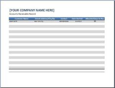 accounts payable excel template