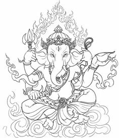 Ganpati Jai Ganesh Novelty Symbol Graphics Adult Tank Top