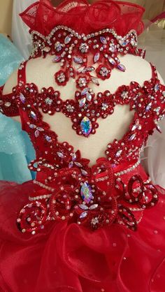 Red Glitz Pageant Dress