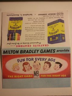 1950s Milton Bradley Advertising Insert A Glimpse Into Games Mores Of Past Era