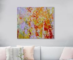 Turquoise Gold Pink Pastel Colors Original Abstract Painting Large Original Oil Painting On Canvas Huge Abstract Tree Colors Wall Art Modern Decor Fine 35 X 43 90 Cm 110 By Aart1