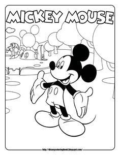 Mickey Mouse Coloring Pages Sheets