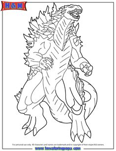 a detailed sketch of almighty godzilla coloring page | fantasy ... - Printable Godzilla Coloring Pages a detailed sketch of almighty godzilla coloring page | fantasy ... - Printable Godzilla Coloring Pages