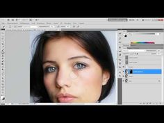 Профессиональная ретушь женского портрета - YouTube