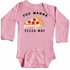 Inktastic You Wanna Pizza Me Infant Creeper Food Humor Pun Red Funny Jokes