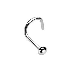 1pc Surgical Steel Nose Stud//Bone 20g or 18g choose dome//ball//spike end