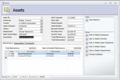 asset management access database
