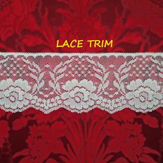 1 x 3m Length 25mm 1/" WHITE LACE TRIM Shell Rigid Scalloped Edge Sewing Craft