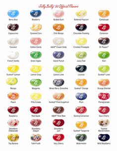 jelly belly harry potter bertie botts every flavor bean jelly belly color flavor chart