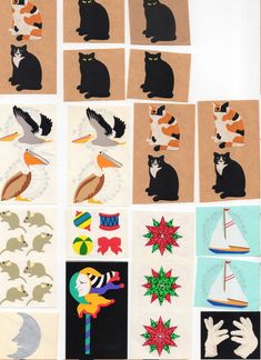 ~ Retired NLA Christmas Penguin Gifts Bird Ice Holiday Mrs Grossman Stickers ~