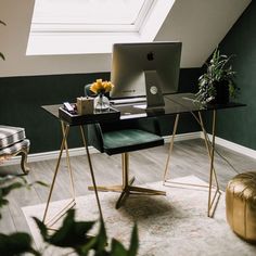 Organiseur de bureau en zinc grand modèle