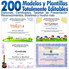 formatos para reconocimientos editables