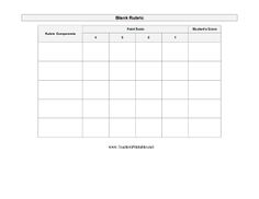 blank rubric