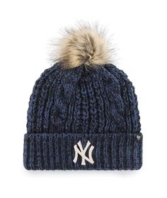 47 Brand Knit Beanie Metallic New York Yankees Black