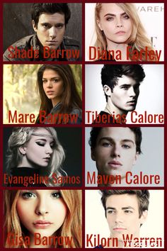 My dream cast for Red Queen (Red Queen Trilogy #1) by