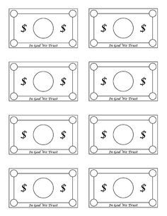 Editable Play Money Template - FREE DOWNLOAD