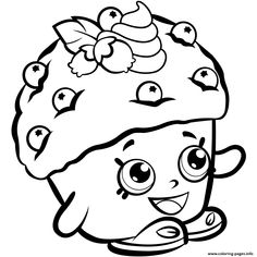 Mini Muffin Shopkins Season 1 Coloring Pages Printable And Book To Print For Free Find More Online Kids Adults Of