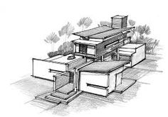 Architecture House Sketch 2 point perspective drawing | how to draw buildings 100611 two Architecture House Sketch 2 point perspective drawing | how to draw buildings 100611 two