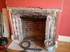 Removing fireplace hearth | I <3 DIY | Pinterest | Brick hearth Hearths and Bricks