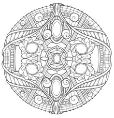 Opal Palace Mandala Coloring Page