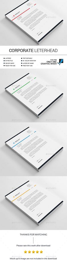 Corporate #Letterhead Template by ThemeDevisers on @creativemarket - corporate letterhead template Corporate #Letterhead Template by ThemeDevisers on @creativemarket - corporate letterhead template