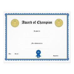 blank award certificate templates certificates certificate