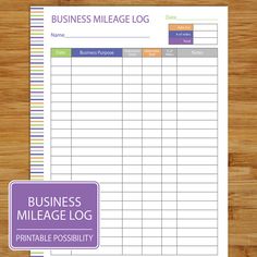 mileage log form free