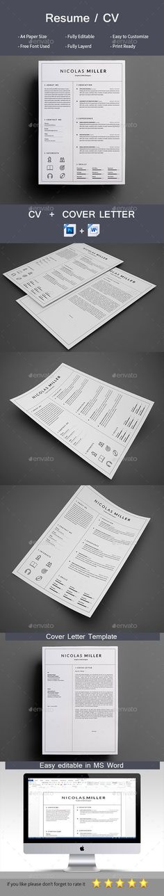 My Resume - CV Resume cv, Microsoft word and Simple resume template - easy perfect resume My Resume - CV Resume cv, Microsoft word and Simple resume template - easy perfect resume
