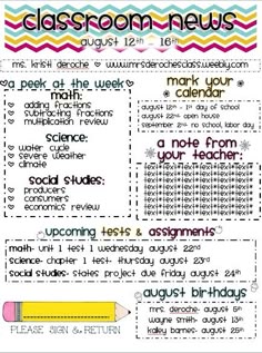 70 best class newsletter images class newsletter class newletter