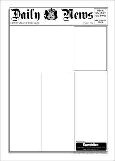 16 best newspaper template images classroom setup school school newspaper templates