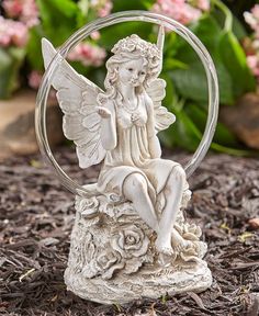 Collections Etc Hand-Painted Copper Finish Children with Solar Gazing Ball Ball Automatically Shines at Night Resin Crafted with Intricate Detail