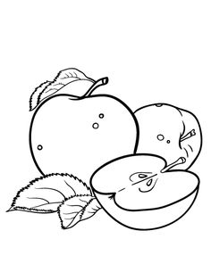 Free Apple Coloring Page
