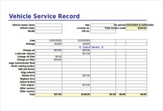 free vehicle service records