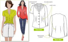 Free UK P/&P M... Style Arc Ladies Easy Sewing Pattern Laura Knit Leggings