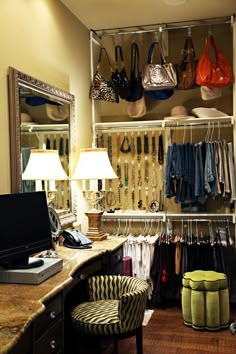 114 Best Interiors Closets Images In 2019 Walking Closet Hanging Purses