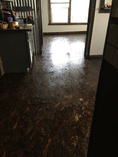 Osb Floors Done Using Sheets Of Er Than Plywood Osb Stained Floor Unique Flooringflooring Optionsflooring Ideaswood Flooringosb Boardparticle