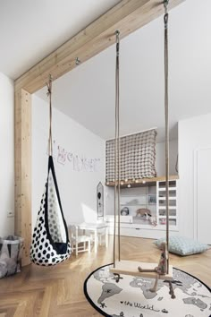 Playroom Furniture, Kids Rooms, Modern Childrens Room, Childrens Bedrooms, Hanging Swing