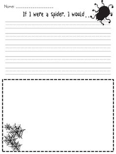 Spider Writing Tray spider writing paper