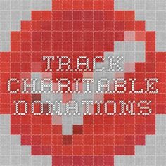 track charitable donations