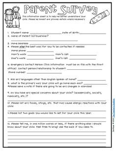 teaching teens in the 21st open house classroom pinterest survey questions for parents